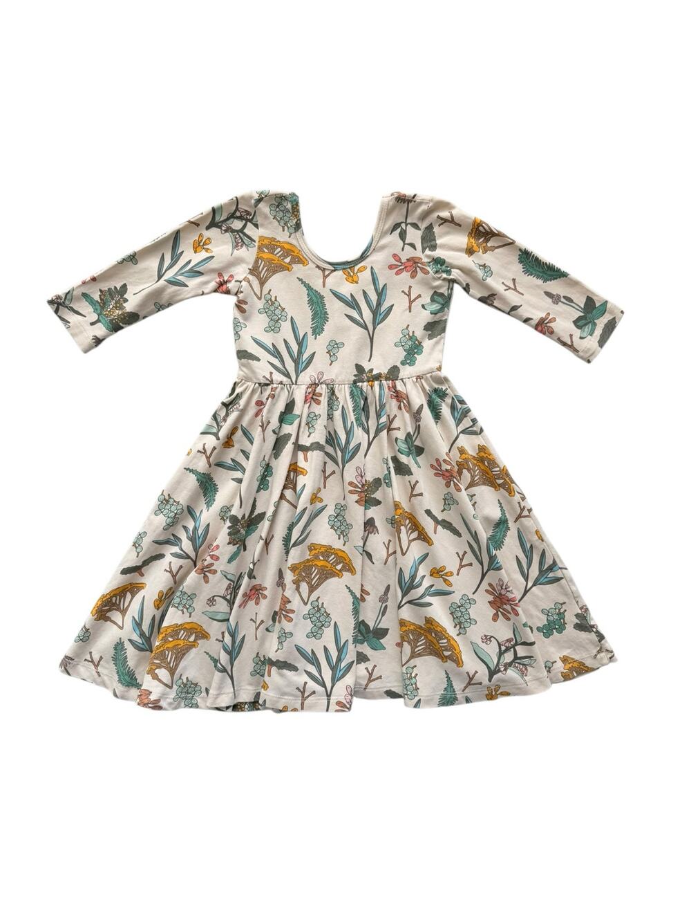 Alice + Ames Herbal Study 3/4 Sleeve Ballet Dress Size 5